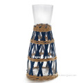 best price glass jug with paper wrapped